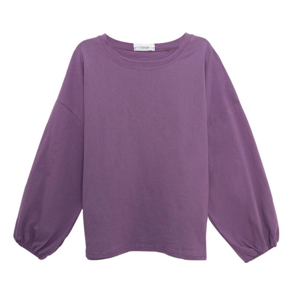 Women's Loose Fitting Pullover Long Sleeved T-shirt for Women