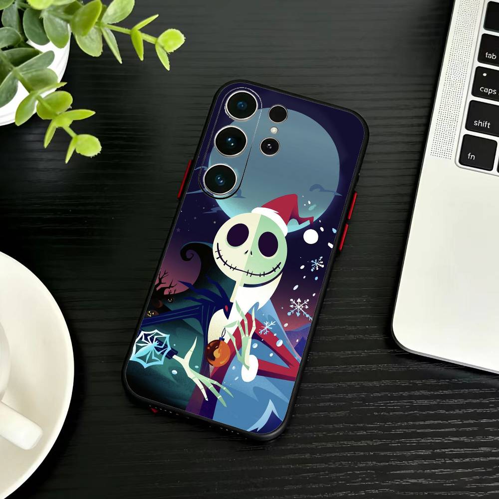 P-Nightmare Before Christmas Phone Case For Samsung S26,S25,S24,S23,S22,S21,S20,Plus,Fe,Lite,Others Black Cover