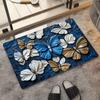 VIKAMA Minimalist Butterfly Quick Drying Anti-Slip Floor Mat for Bathroom Entrance - Non-Slip Carpet Mat