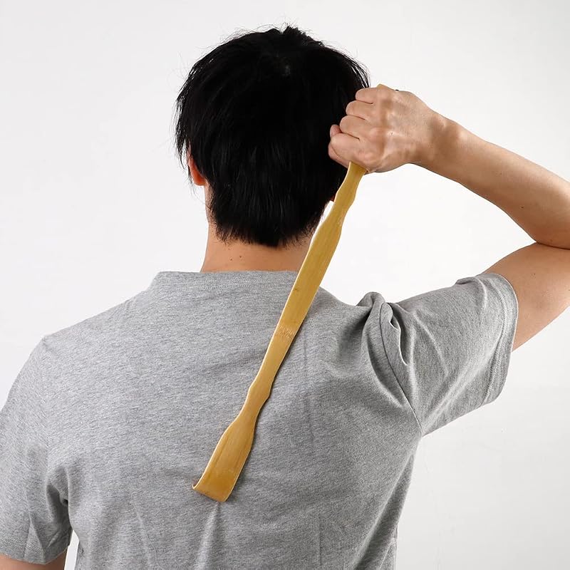 Alphax Bamboo Back Scratcher, 43.5cm, Carbonized Bamboo, 902195