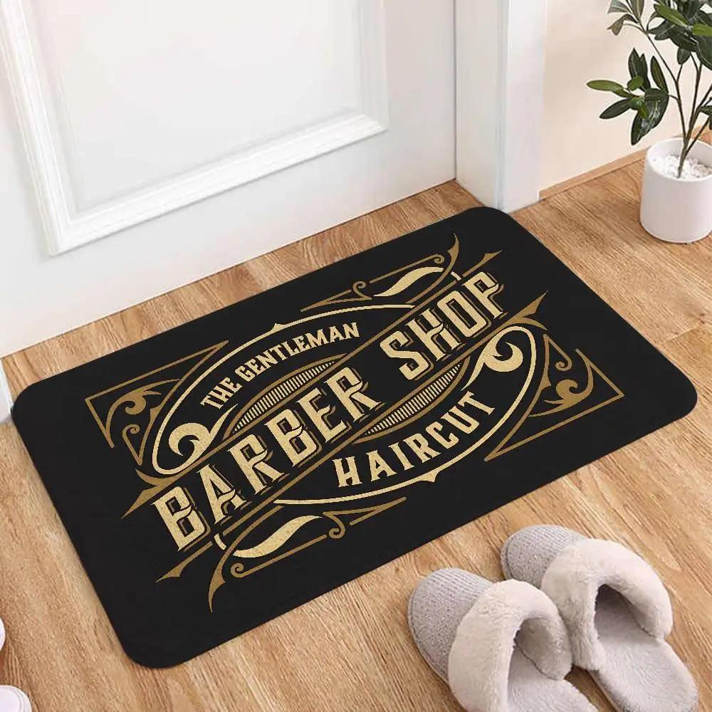 Barber Shop Sign Floor Mat Living Room Rug For Bedroom Welcome Mat Outdoor Rug