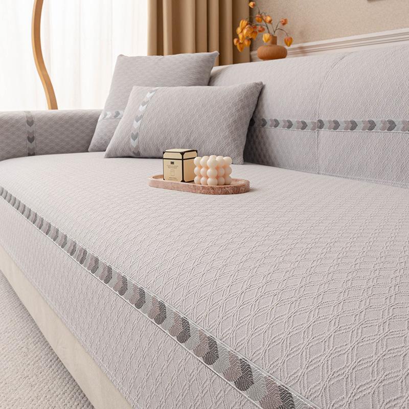

Sofa Cushion Universal In All Seasons New Chenille High-End Non-Slip Seat Cushion Straight Row Leather Sofa Cover Cloth Towel 70*70cm