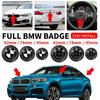 1 buc Negru complet 45mm 74mm 82mm Embleme portbagaj spate Emblema capotă față portbagaj Volan pentru BMW M E46 E53 E90 E84 E93 F20 X3 X5 X6