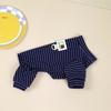 Breathable Puppy Overalls Soft Dog Hoodies Pet Accessories Striped Dog Pajamas  Bichon