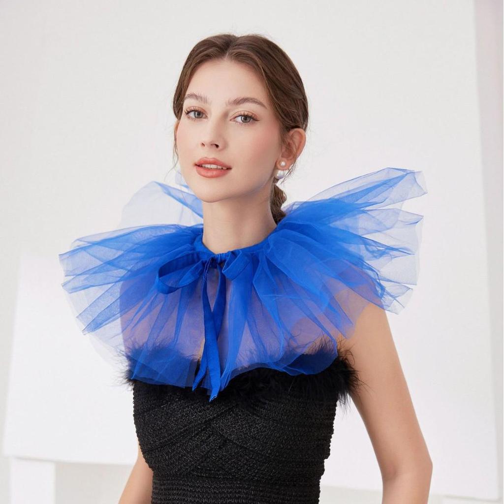 Victorian Jester Tulle Collar for Halloween or Easter Photography