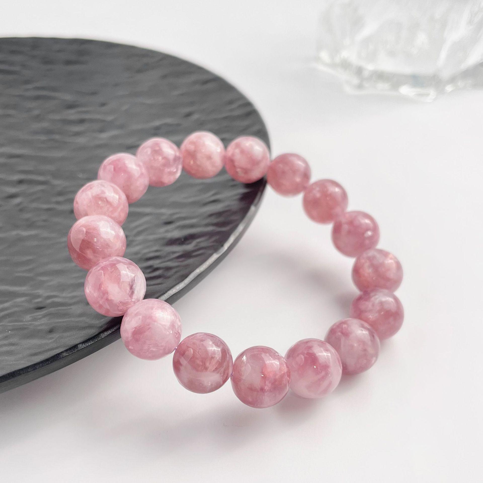 

Jingxi Crystal 6A Grade Pink Emerald Bead Bracelet - High Quality Pink Emerald Jewelry 8mm