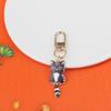 Stylish Alloy Cat Keychain With Durable Metal Pendant Printed Cat Keychain For Backpack Zipper Or Gift Giving
