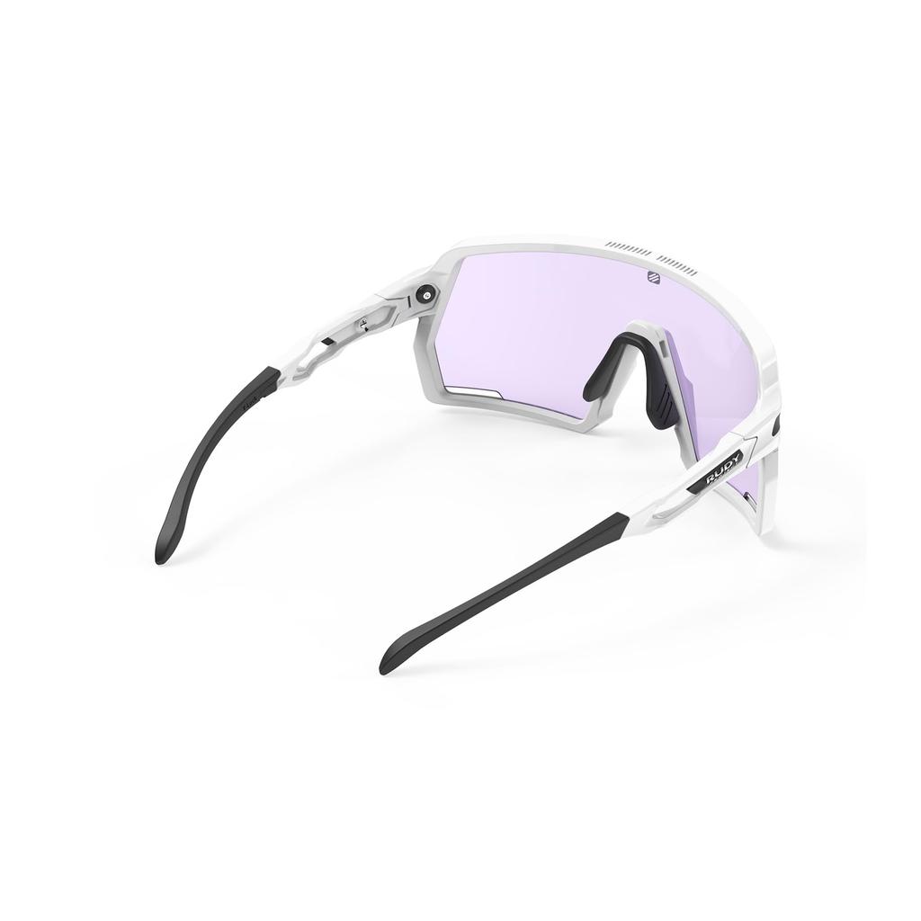 RUDYPROJECT Kelion Weiß Glänzend Impact X 2 Photochrome Laser Violette Linse 144mm Sonnenbrille, Gestell, Linse, SP857569-0000, Breite