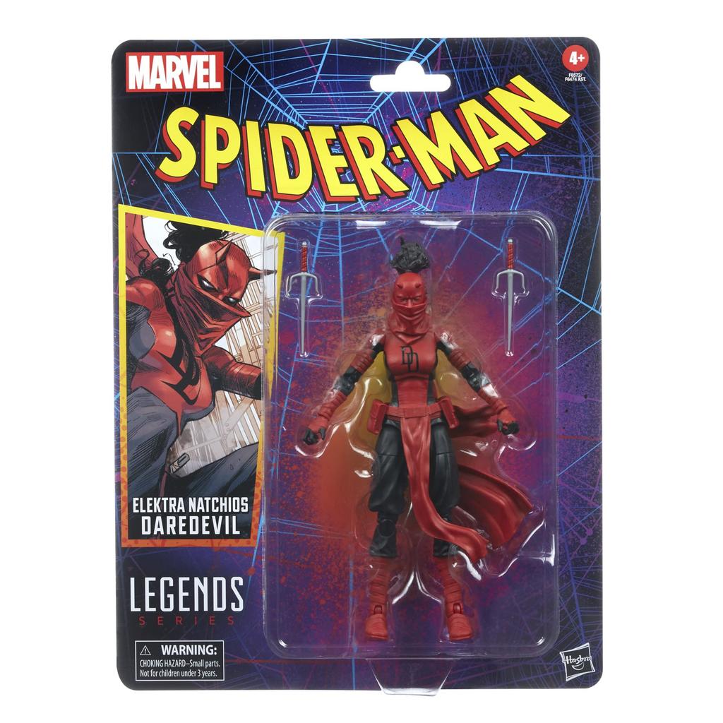 Hasbro (HASBRO) MARVEL Hasbro Marvel Legends Series Elektra Natchios Daredevil, 6-inch (15 Cm) Size Action Figure, 2 Accessories Included F6572