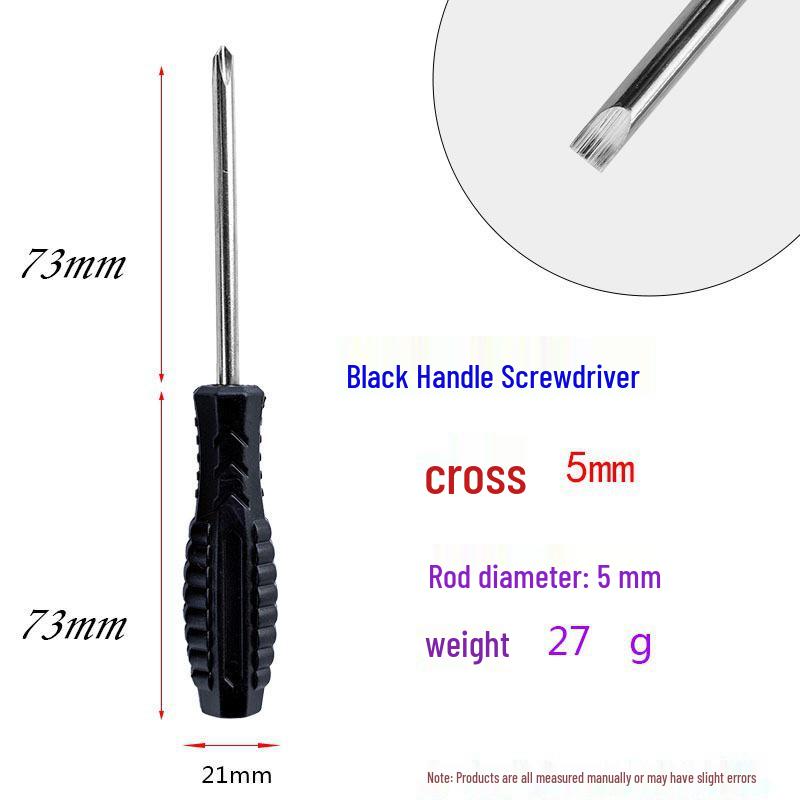 Complimentary 5mm Phillips/Slotted Screwdriver for Toy, Appliance, Furniture, and Car Use.