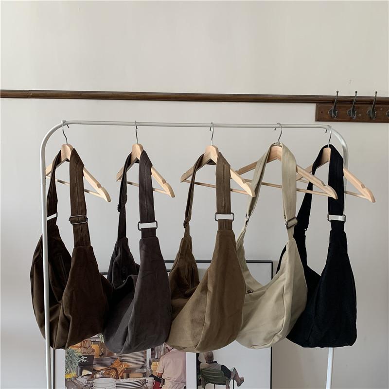 Solid Color Women's Simple Hobos Shoulder Bags Casual Large Capacity High Quality Messenger Bag Female Travel Tote Handbags