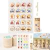 Wooden Dinosaur Memory Matching Game For Kids Educational Brain Training Toys