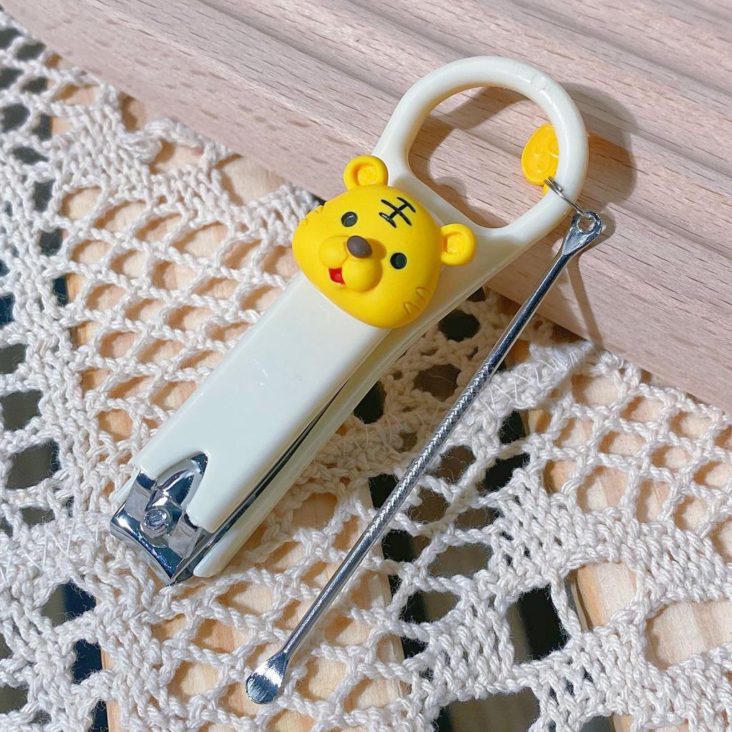 New Cute Cartoon Bear Bunny Nail Clippers Anti Splash Nail Trimmer Baby Nail Care Accessories Manicure Tools