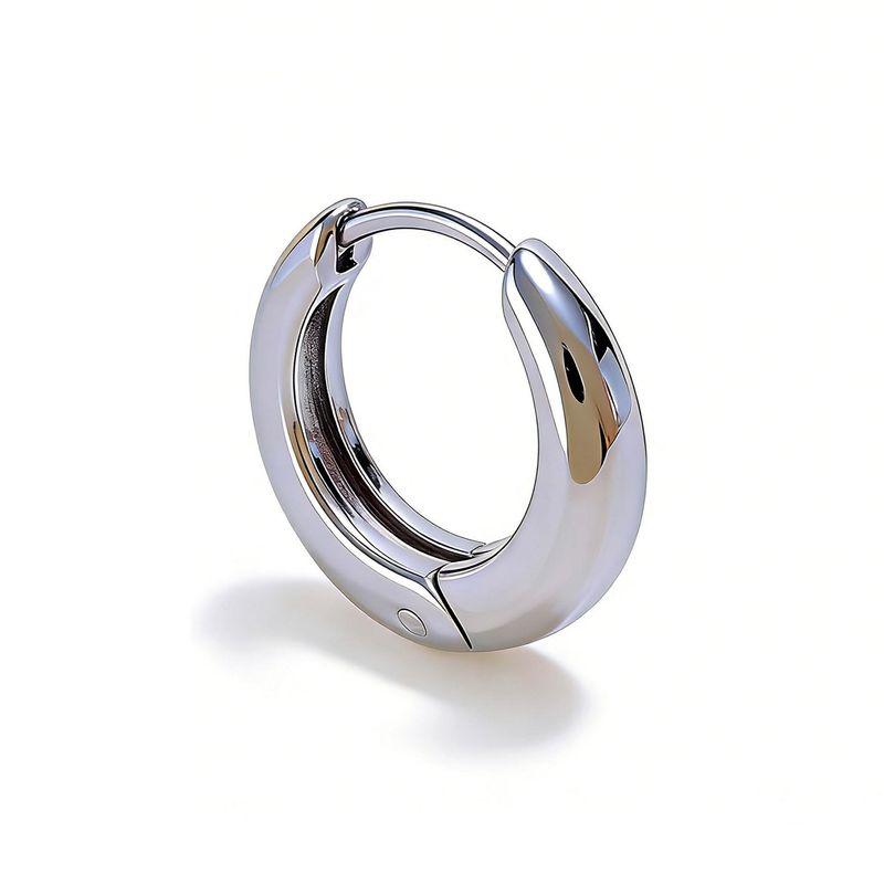 2025 European and American Fashion Men's Earrings Niche Design Light Luxury High-End Earrings for Women Trendy Round Ear Hoops Ear Rings