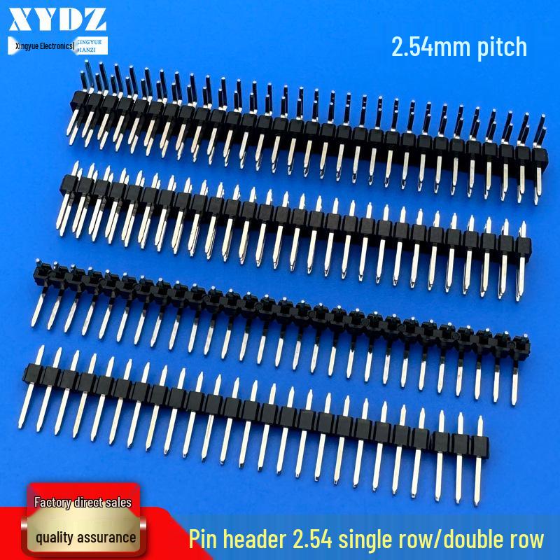 2.54mm Pitch Single/Double Row Dupont Series Pin Header Connector
