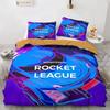 Set Biancheria da Letto Rocket League Copriletto Singolo Twin Full Queen King Size Auto Rocket League Set Letto Camera da Letto Ragazzi Copripiumino