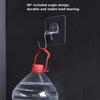 4pcs Self-adhesive Hook Bathroom Kitchen Indoor Transparent Storage Accessory Heavy Duty Clothes Holders Wall-mounted Hanger