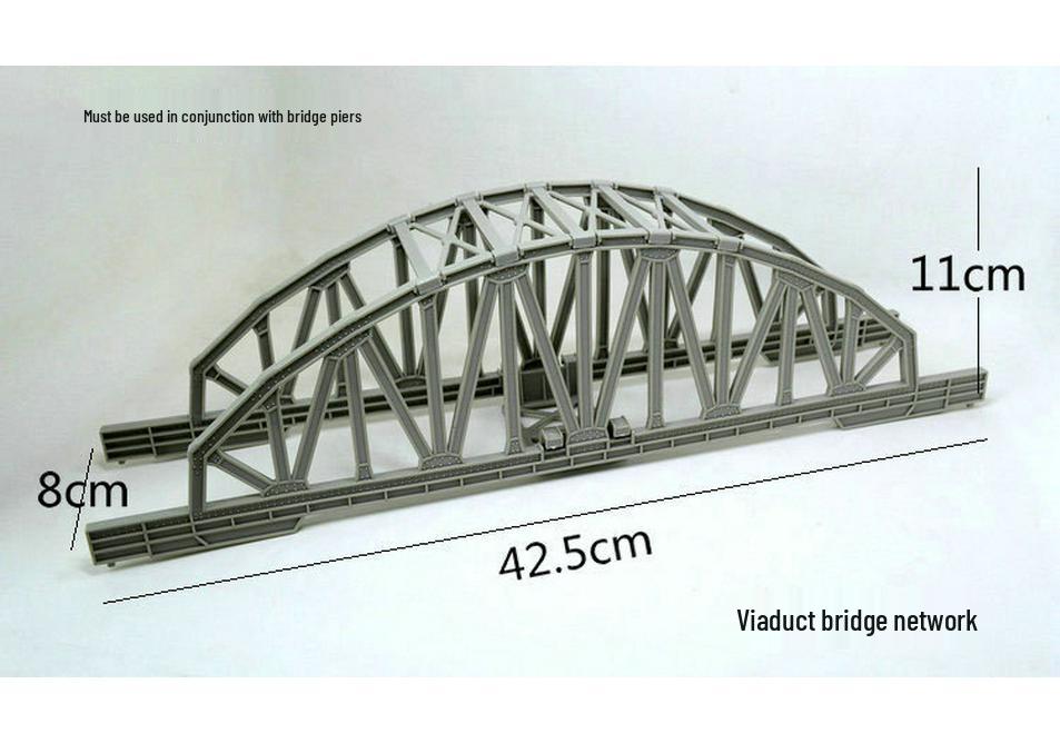 Electric Train Model Toy Track Set: Railway Crossing, Tunnel, and Bridge Accessories for Simulation and Sand Table Scenes