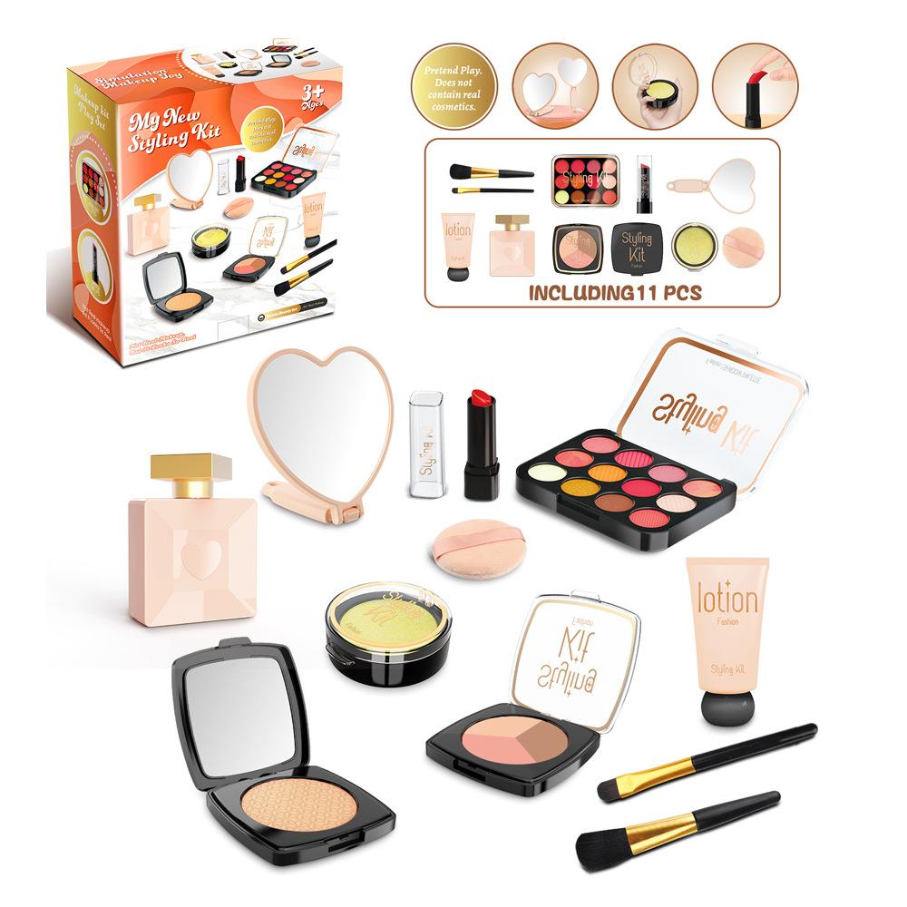 Children'S Cosmetic Set, Simulated Makeup Jewelry, Uncolored Playhouse Girl Toys 3-5 Years Old