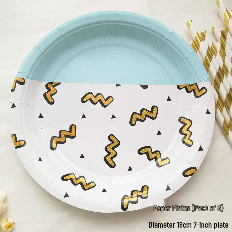 

OIMG Dazzling Polka Dot Paper Plates