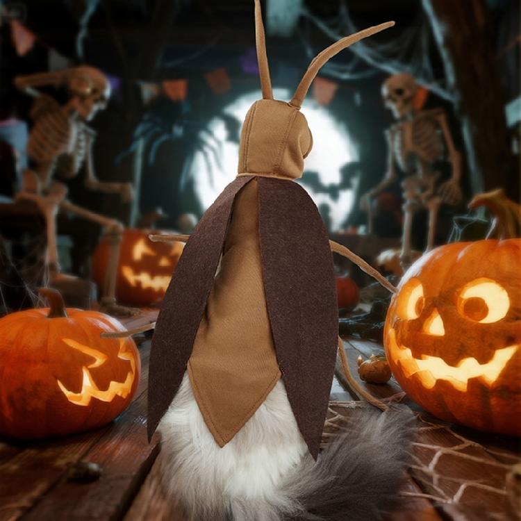 Halloween Dog Cockroach Wing Costume Pranks Outfit Realistic Furry Legs For Large Dog Cosplay Costume