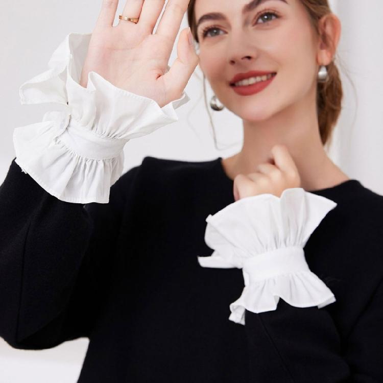 Versatile Ruffled Collar Wristband For Cosplay, Stage Performances, And Costume Parties Halloween Photo Props