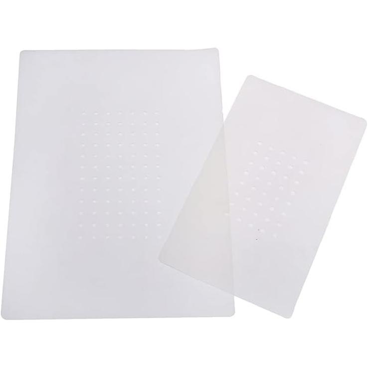 2Pcs Silicon Rubber Pad Non-Slip Mat For Pad Cellphone LCD Screen Vacuum Suction Separator High Temperature Silicone Pad (Color : A)