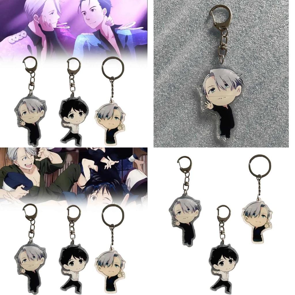 Iyur On Ice Katsuki Yuri Victor Nikiforov Acrylic Keychain Collectible Anime Character Accessories For Fans