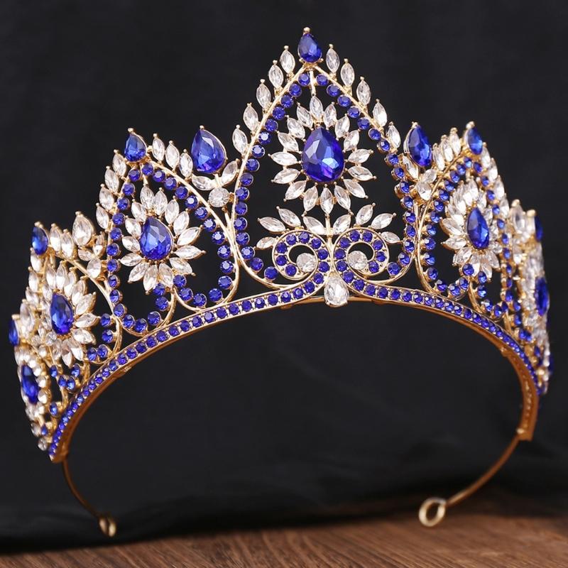 Bandeaux de Fête Élégants Couronnes Serre-tête pour Anniversaire Mariage Diadème de Reine pour Filles Spectacle Scène Costume
