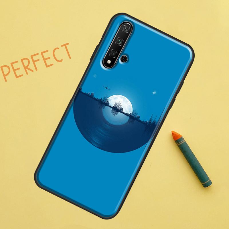 Vinyl DJ Record Art Case For Huawei P Smart 2019 Nova 5T 9 10 SE 3i 8i 11i Y60 Y61 Y70 Y90 P20 P40 Lite P30 Pro