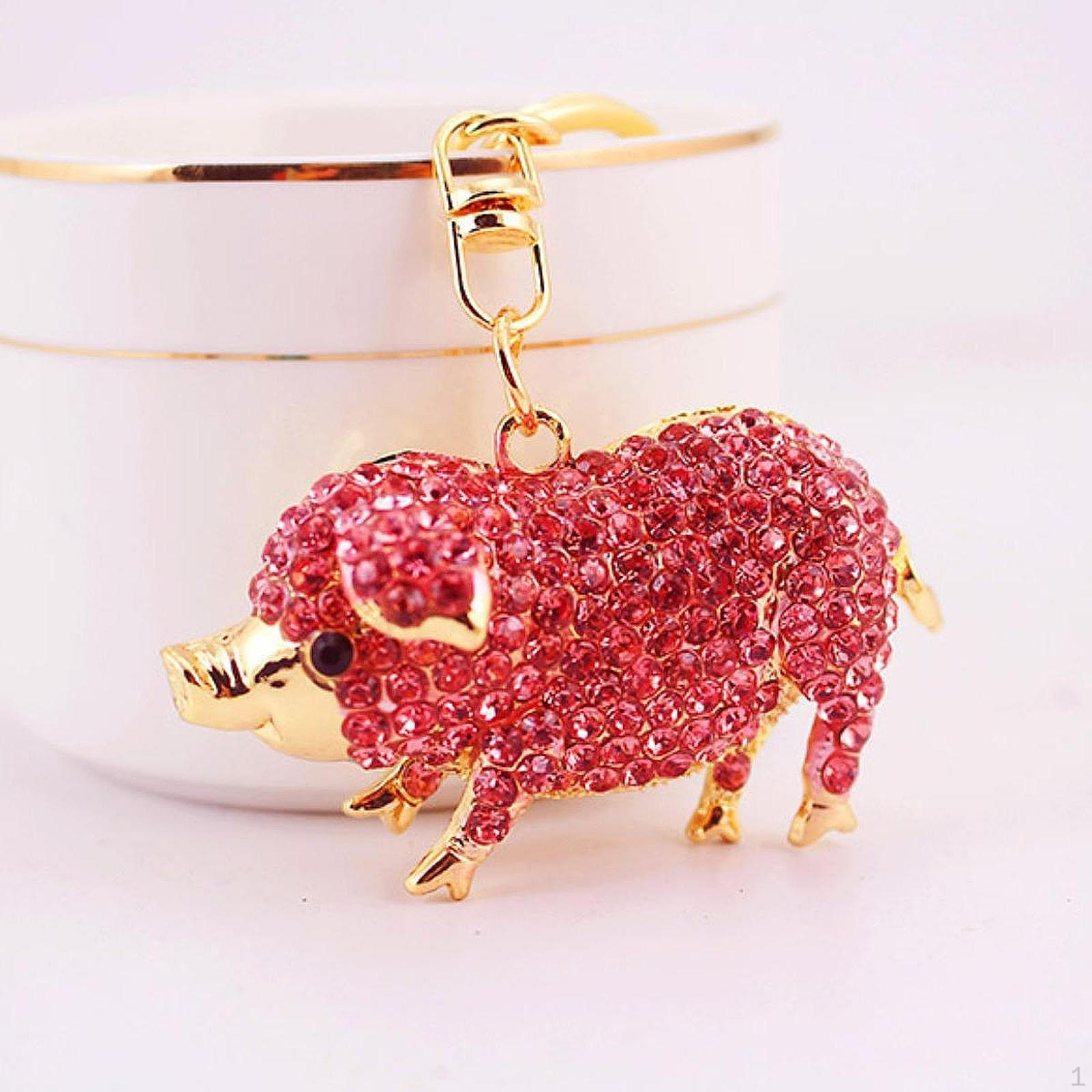 

Очаровательный брелок в виде свиньи для сумки или рюкзака розовый