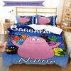 3pcs Custom Name Barbapapa Bedding Set Duvet Cover Closure Includes 1 Duvet Cover & 2 Pillowcases for All Seasons Bedroom Decor