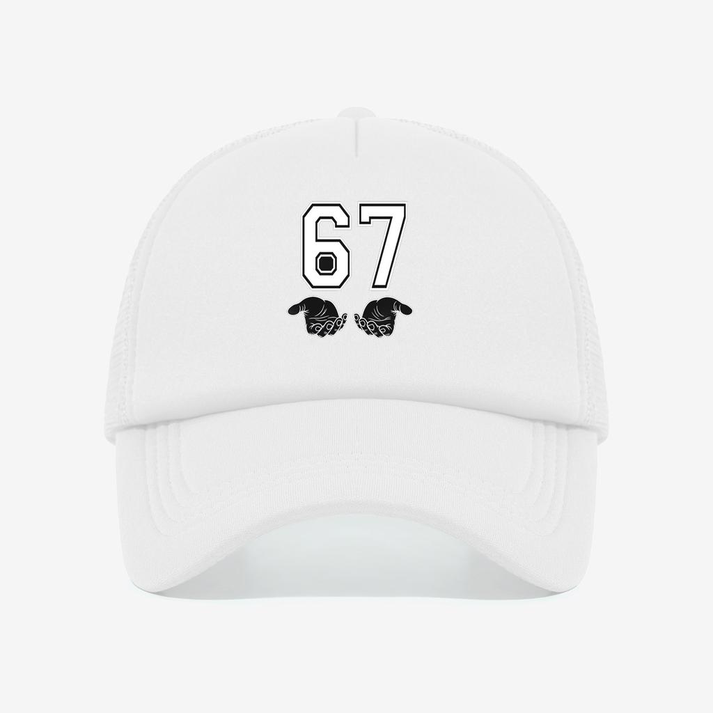 1PC 67 Gesture Bomb Mesh Cap! Breathable and Sweat Free+adjustable Head Circumference, Fashionable and Trendy On the Street