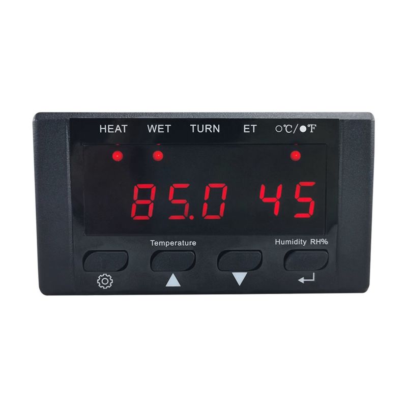 A20F-HT-10 Incubator Thermostat Temperature Humidity Control With Humidification And Heating Indicator 110-220V Black