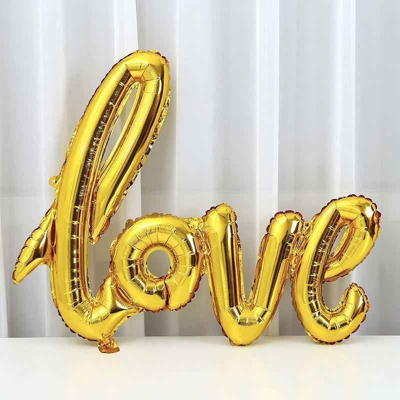 Valentine's Day Love Background Wall Decoration Aluminum Film Balloon Love Balloon Bear Balloon