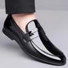 Bright Leather Lacquered Men's Spring New Korean Version of Casual Small Leather Shoes for Men's British Versatile One-pedal Lazy Shoes for Men
