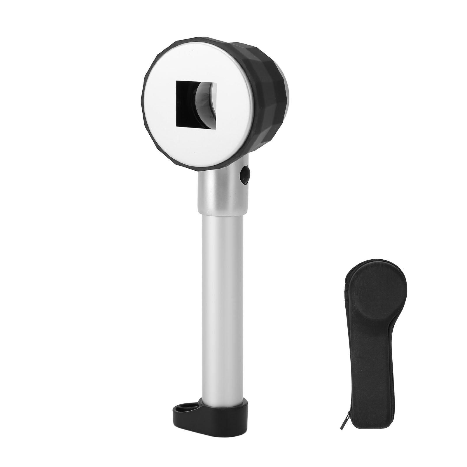 

Ручна 10-кратна лупа, 3 світлодіоди, оптичне скло зі шкалою вимірювання, ювелірне збільшувальне скло