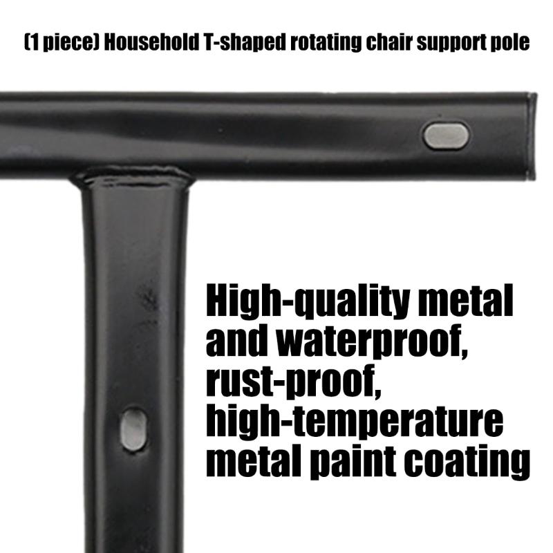T Shaped Rotates Chair Support Rod with Sprays Coating for Robust Stability & Not Rusts Protect in Various Settings