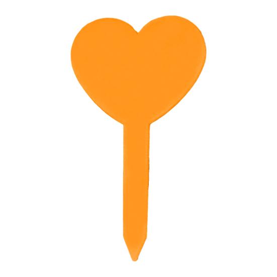 100 Stück Herzform Pflanzenetiketten Wasserdichte Gartenetiketten Wiederverwendbare Kunststoff Pflanzenstecker für Pflanztöpfe Blumenbeete Kräutergärten