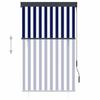 Exterior Blind - Roller Blind - 100 X 250 Cm - Blue and White - Manual UV Protection