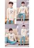 Children's Cotton Wool Thermal Long Johns Set for Boys & Teens - Medium to Large Sizes, Autumn