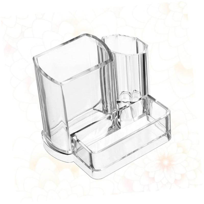 Portable Waterproof Cosmetic Storage Case Clear Acrylic Makeup Organizers for Travel and Home Use