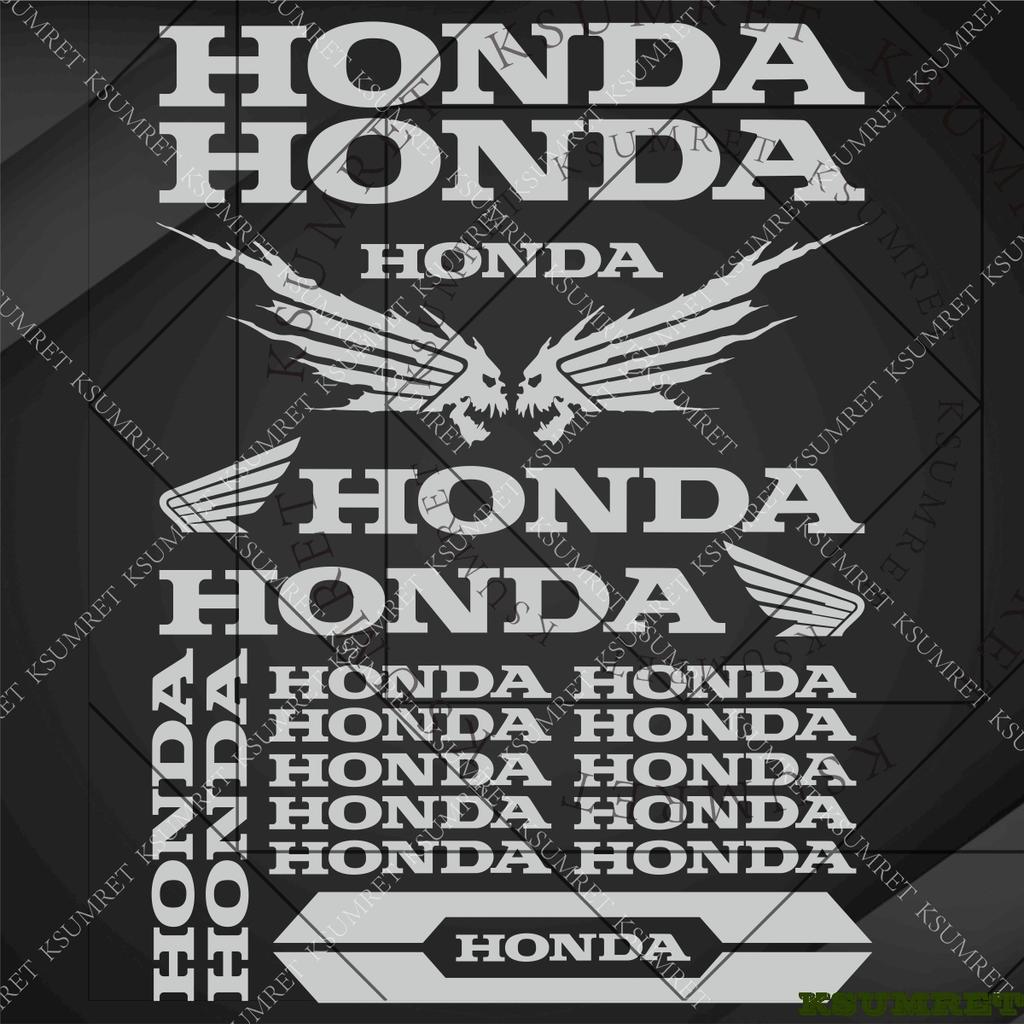 Vinyl Honda Motorcycle Sticker Helmet Logo Tank Decals