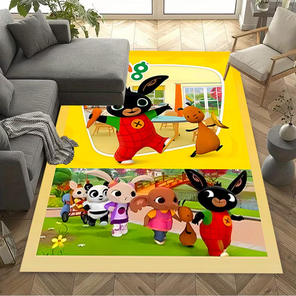 Panda Friends Adventure Area Rug Suitable for Study room Dormitory Entryway Bedrooms Anti-slip Rug Office home decor