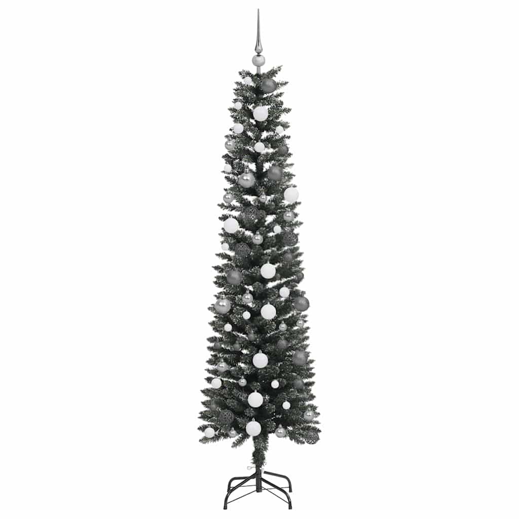 Artificial Christmas Tree with 300 LEDs and Stand Green 210 Cm