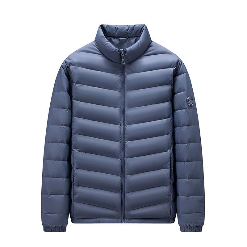 Mens Lightweight Down Jacket 90% Duck Stand Collar Winter Coat Youth Casual Outdoor Wear