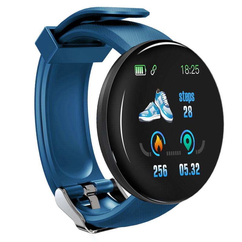 

Smart Watch for Men and Women: Bluetooth Connected Fitness Bracelet with Sleep Monitor синий