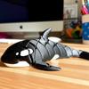 Removable Killer Whale Model Ornaments, 3D Printed Black and White Killer Whale Models, Creative Desktop Decoration Ornaments