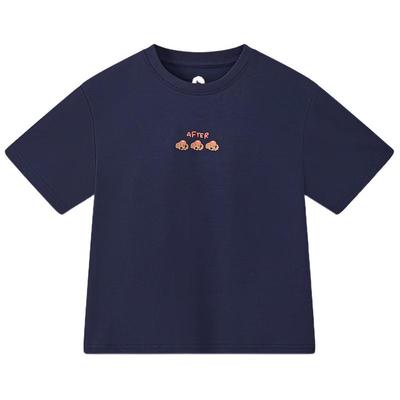 MQD Boys' Cooling Letter Print Street Style Short Sleeve T-Shirt