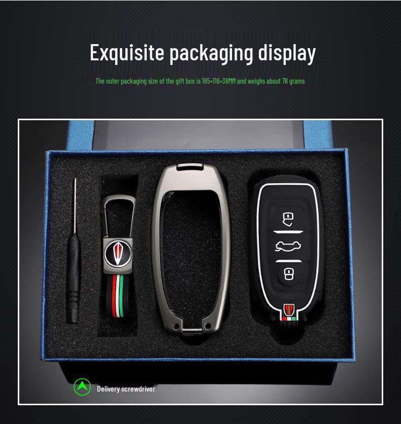 Hongqi H9 Luxury Metal Key Case & Keychain for 2020-2022 Models (Unisex)